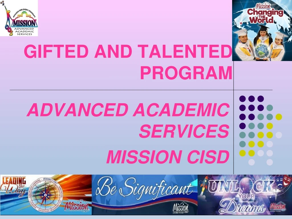gifted and talented program n.