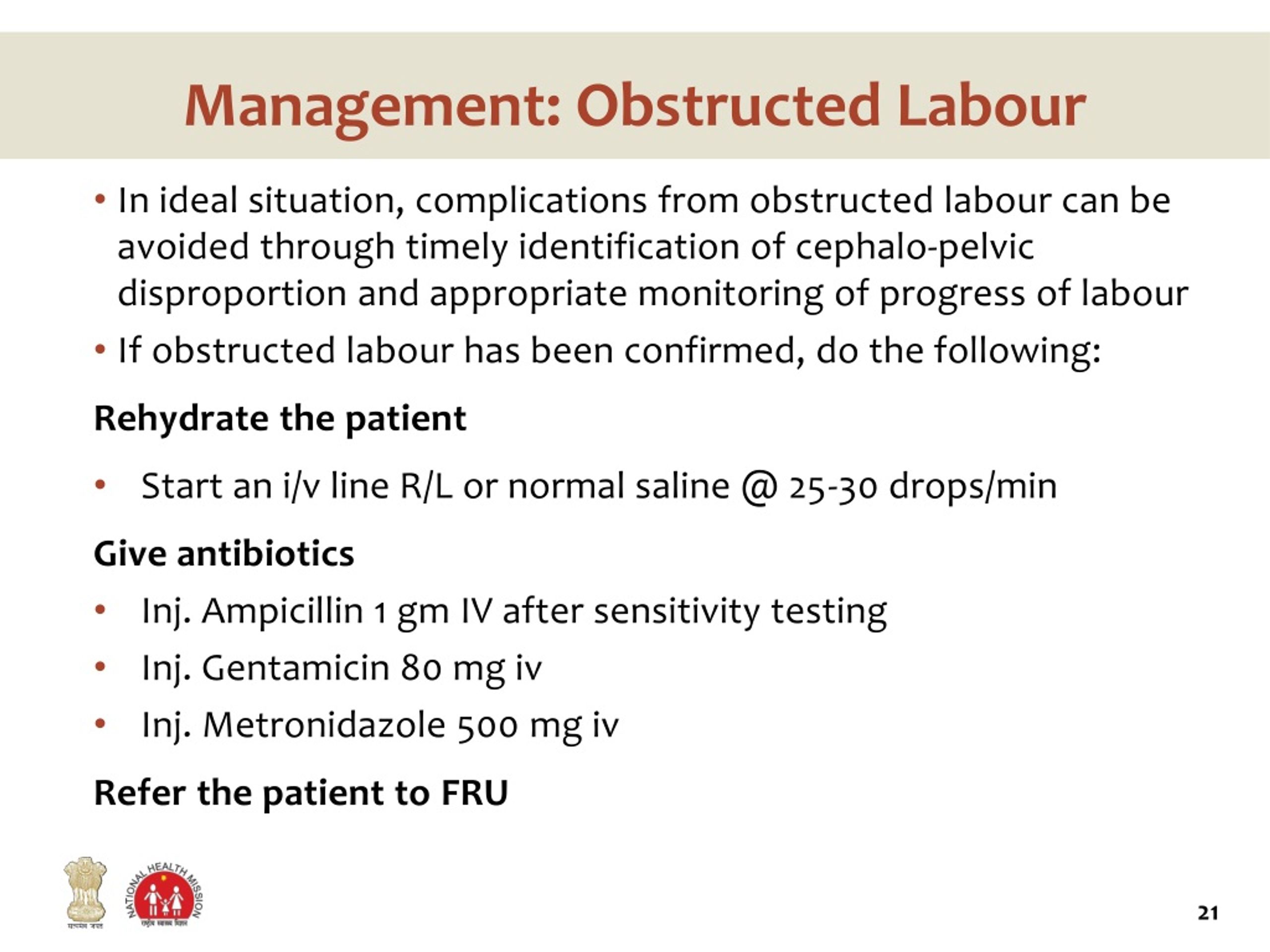 PPT Prolonged And Obstructed Labour PowerPoint Presentation Free 