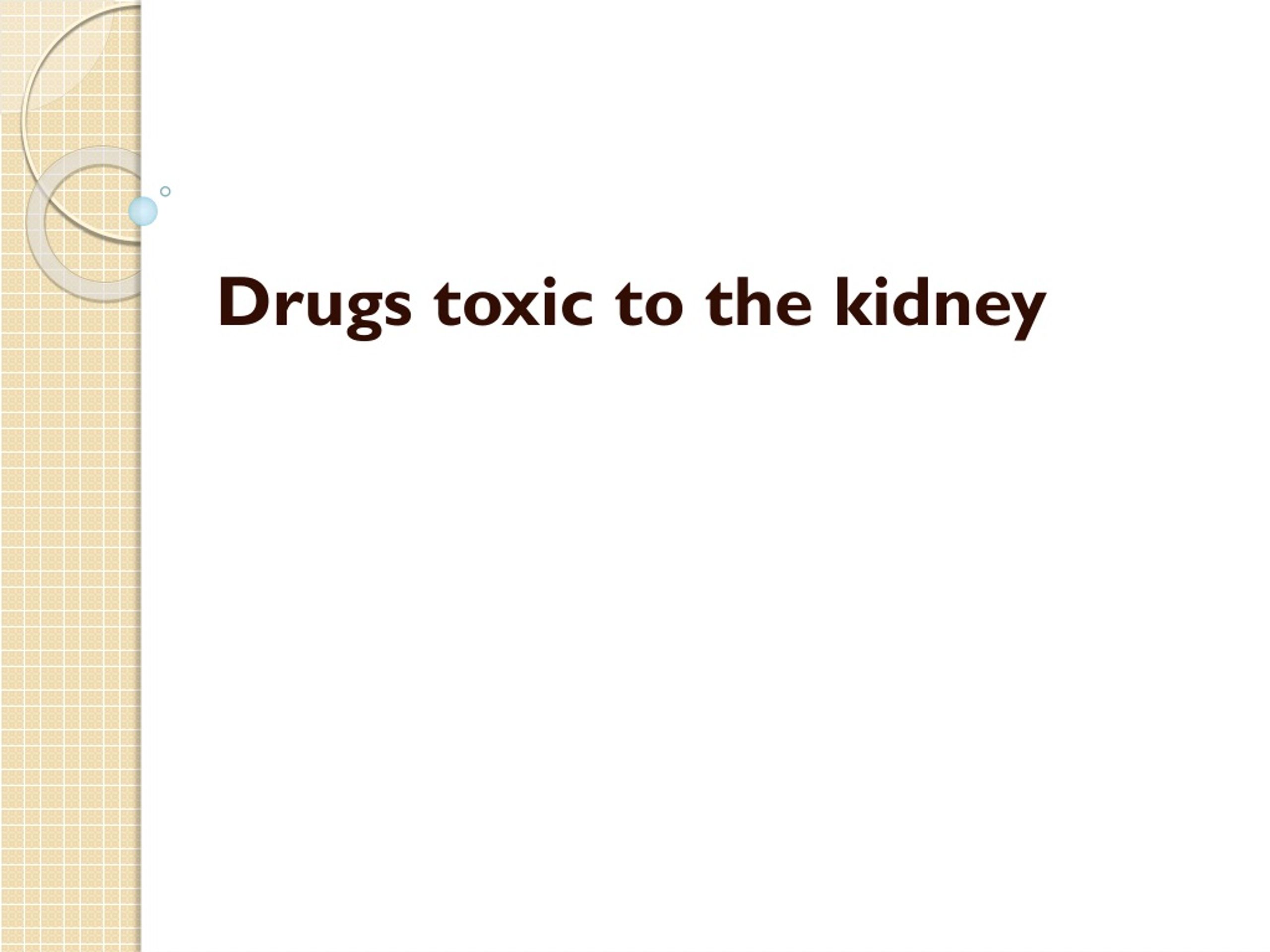 PPT Drugs in kidney diseases PowerPoint Presentation, free download ID8792768