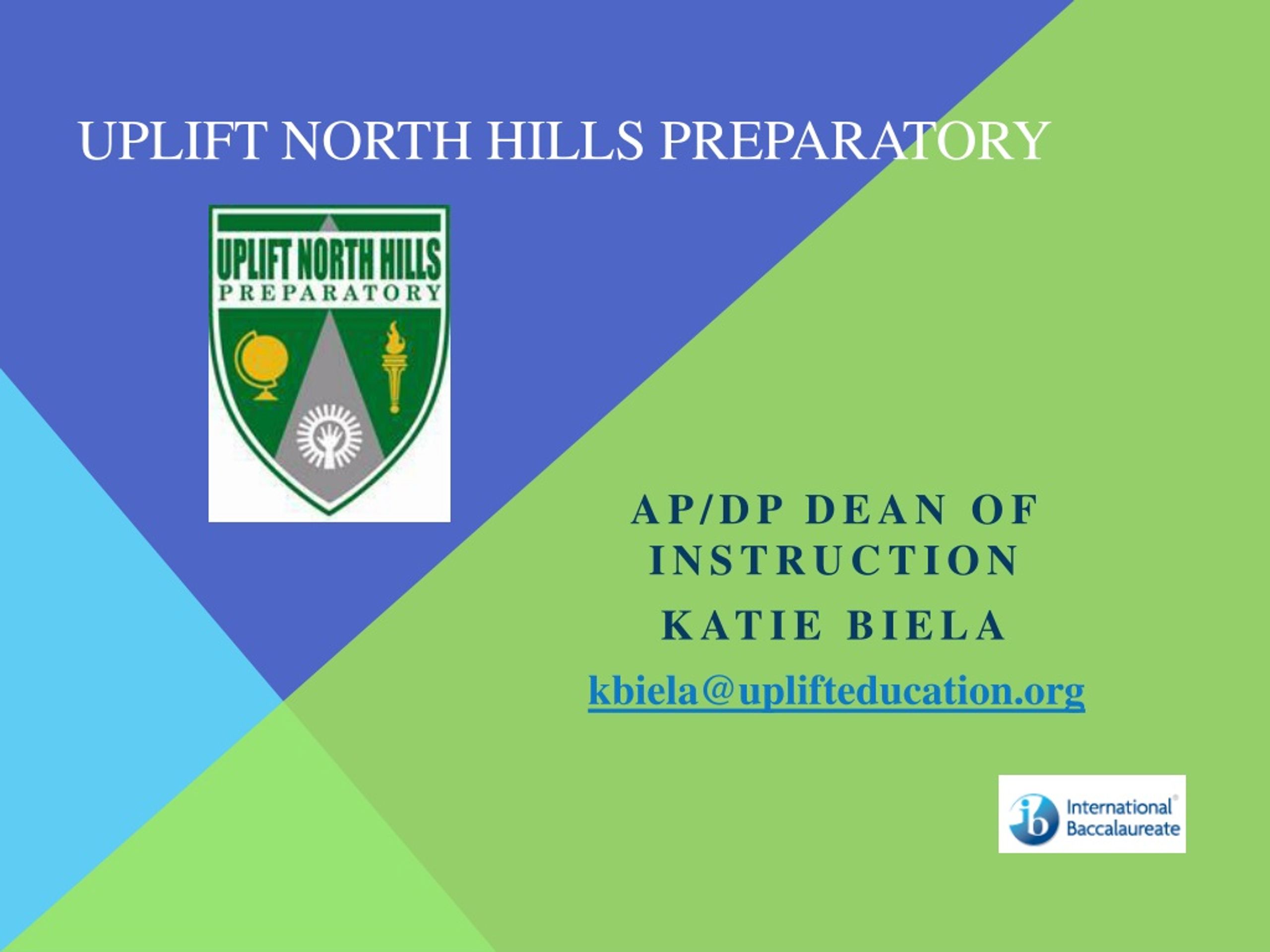 PPT UPLIFT North HILLS PREPARATORY PowerPoint Presentation, free