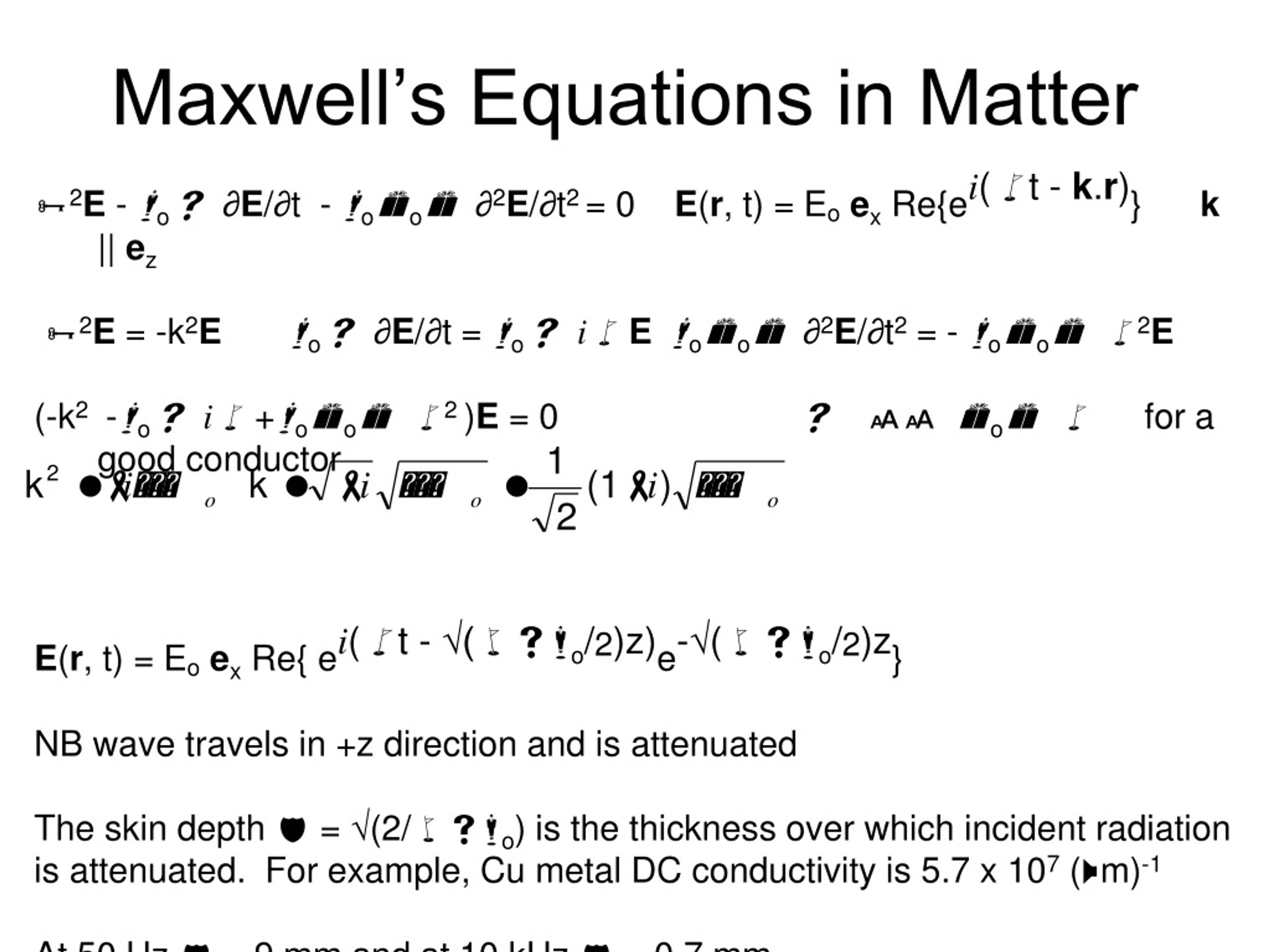 PPT - Maxwell’s Equations In Vacuum PowerPoint Presentation, Free ...