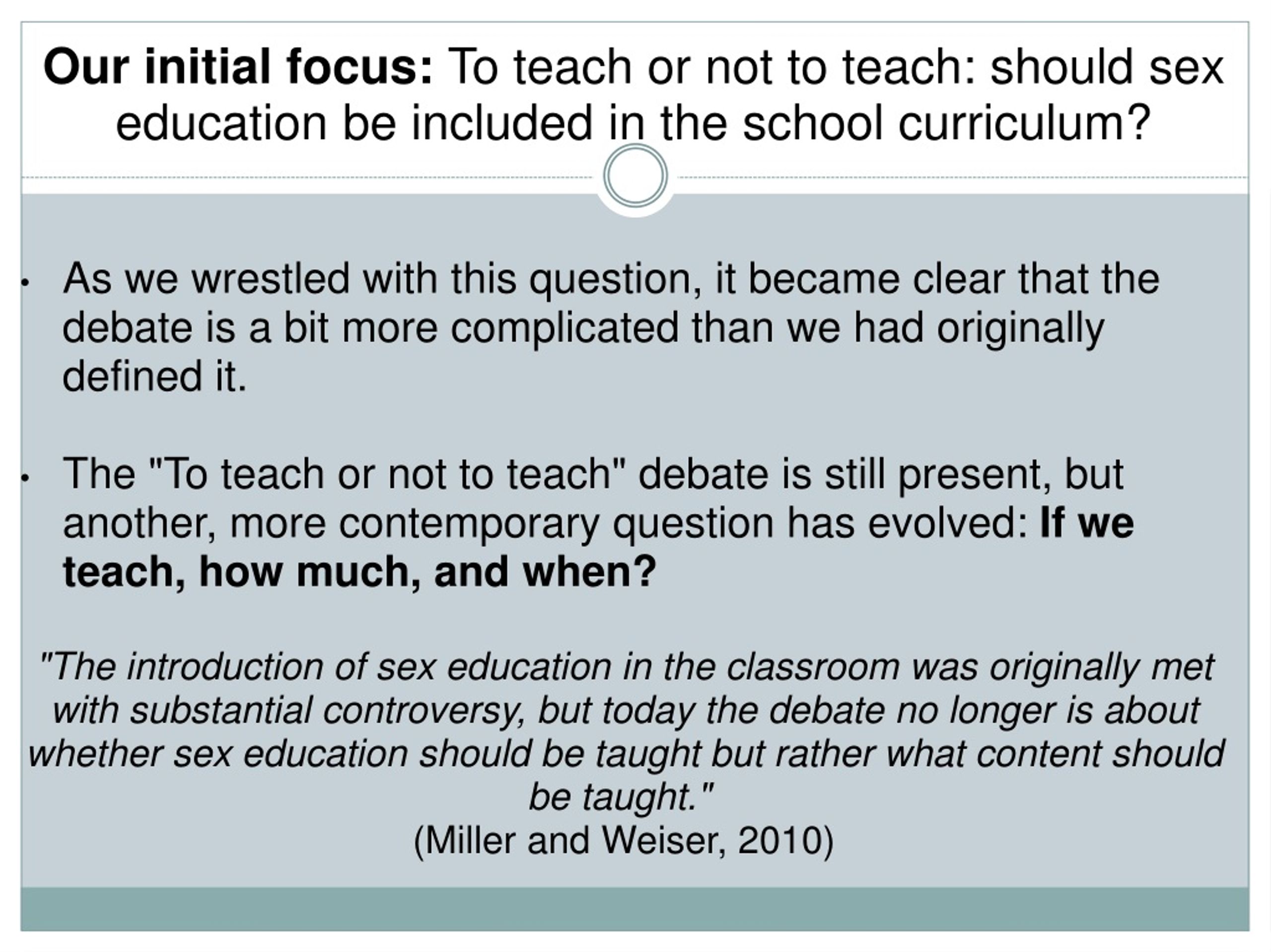 PPT - The Ethics of Sex Education: PowerPoint Presentation, free download -  ID:8797238