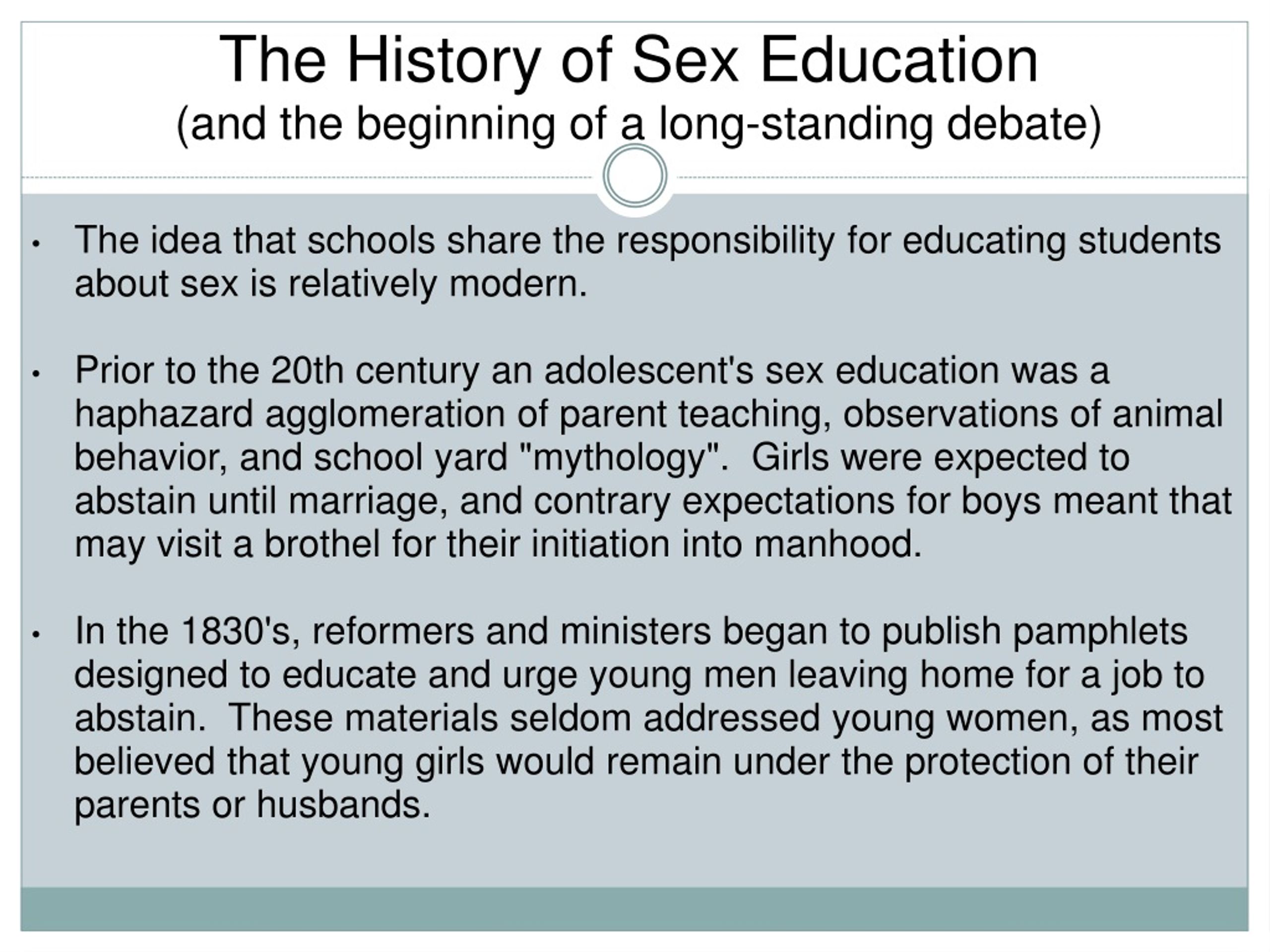 PPT - The Ethics of Sex Education: PowerPoint Presentation, free download -  ID:8797238