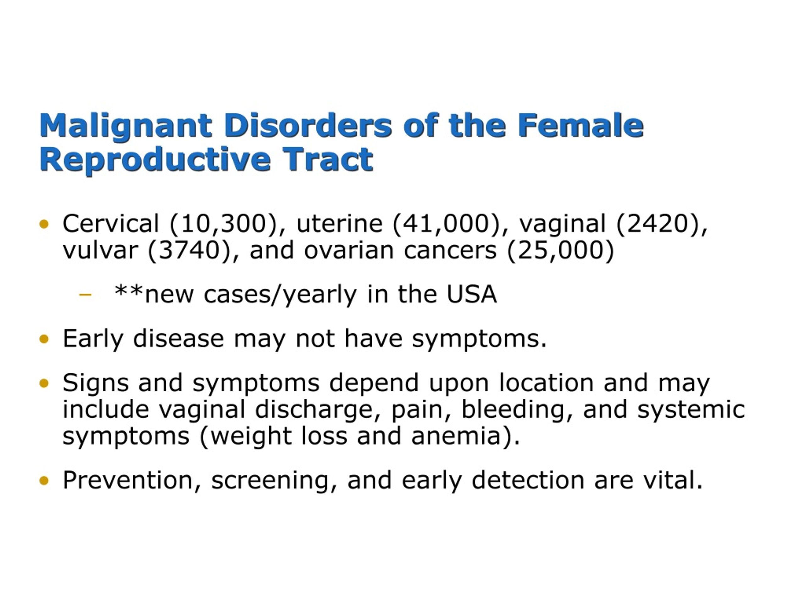 PPT - Management Of Patients With Female Reproductive Disorders ...