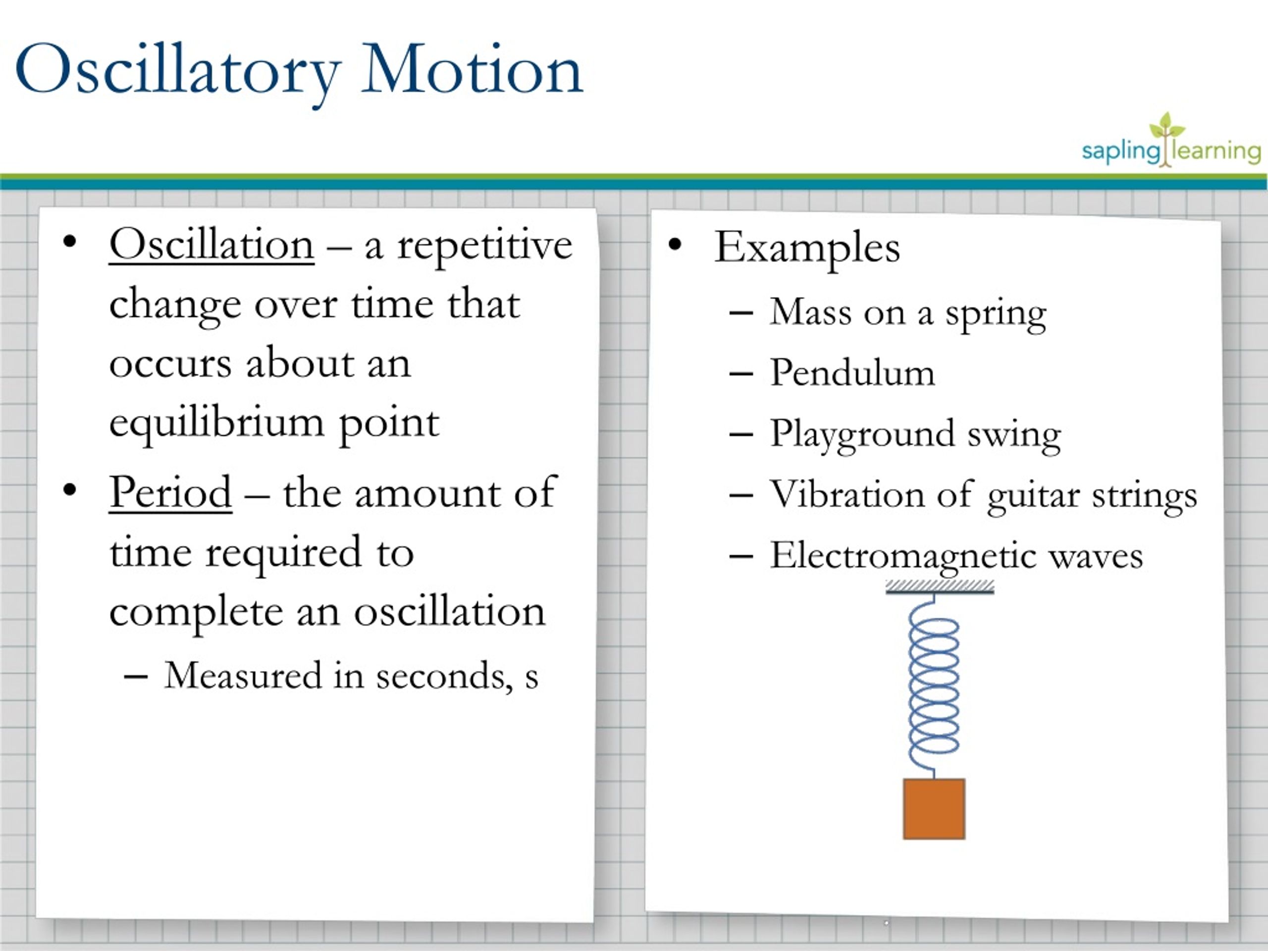 PPT - Oscillatory Motion PowerPoint Presentation, free download - ID ...