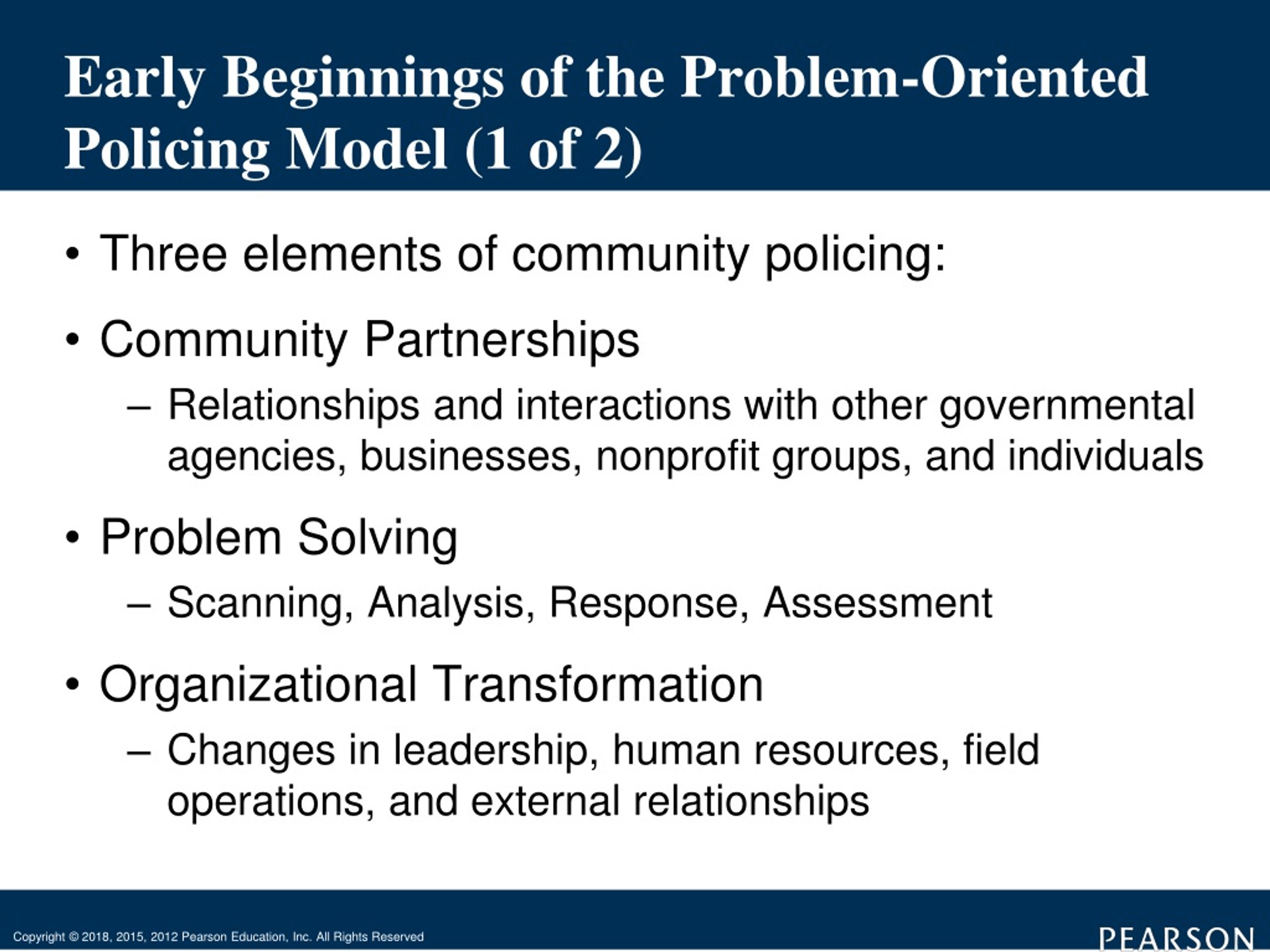 what is problem solving policing and problem oriented policing