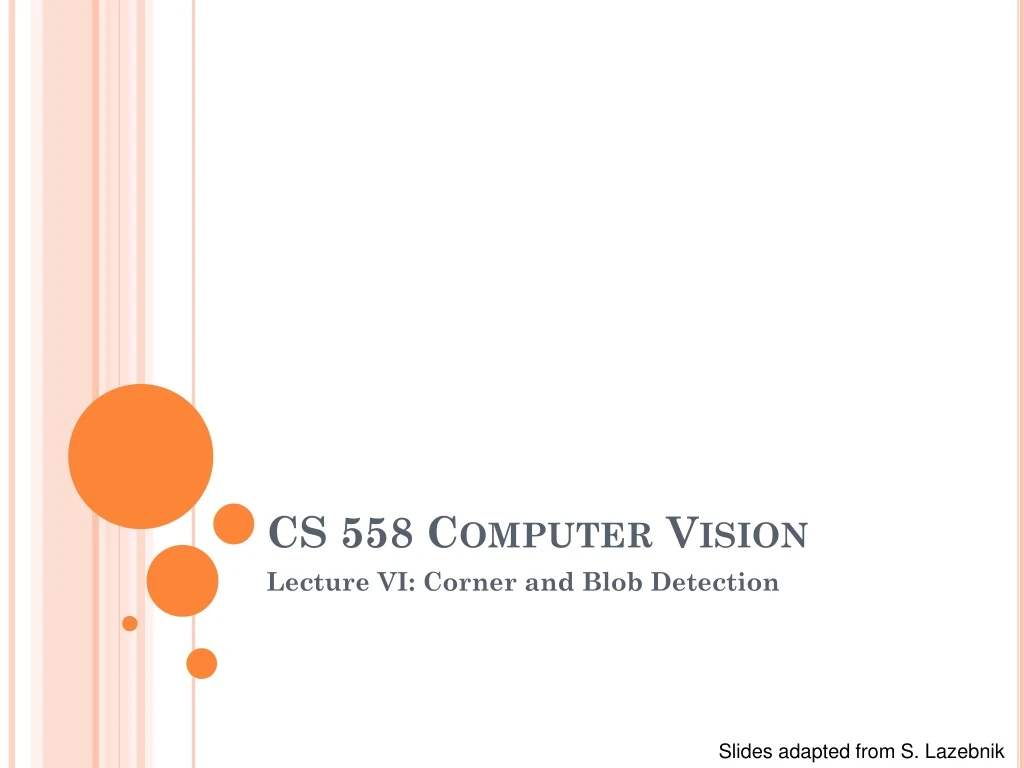 cs 558 computer vision n.