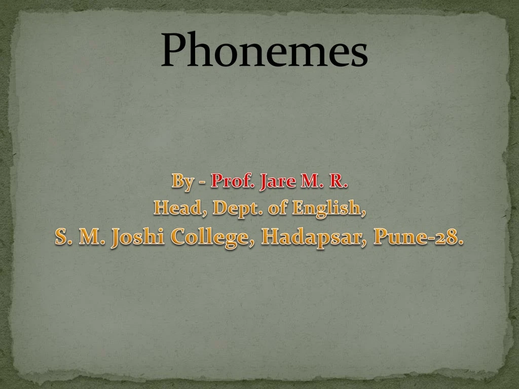 Ppt Phonemes Powerpoint Presentation Free Download Id 8803193