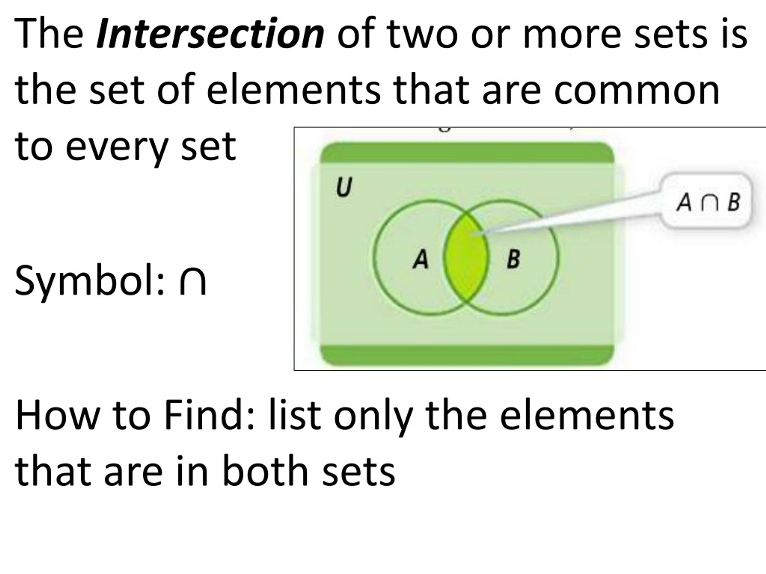 PPT - 3-8 Unions And Intersection Of Sets PowerPoint Presentation, Free ...