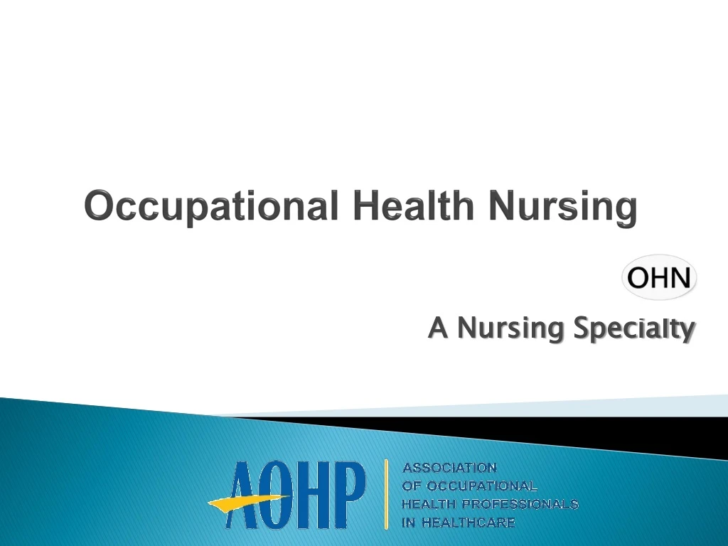 presentation on occupational health nursing