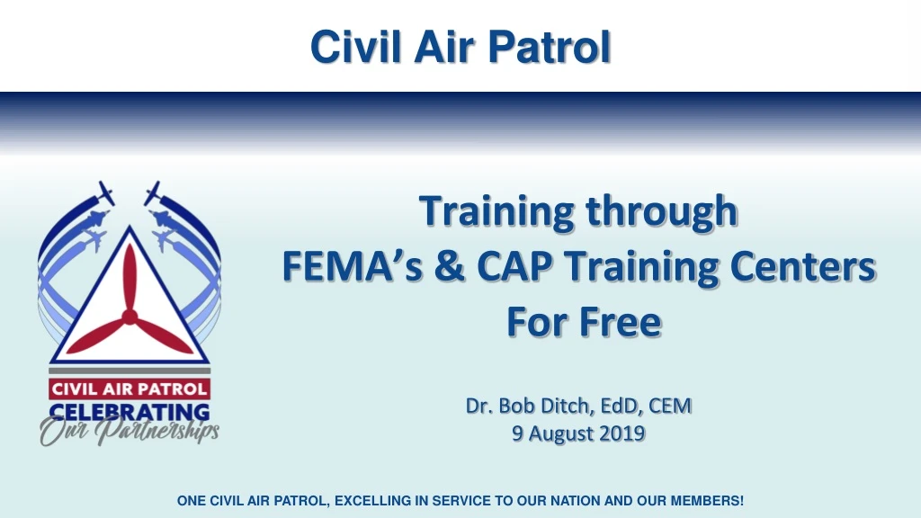 PPT Civil Air Patrol PowerPoint Presentation free download ID:8804595