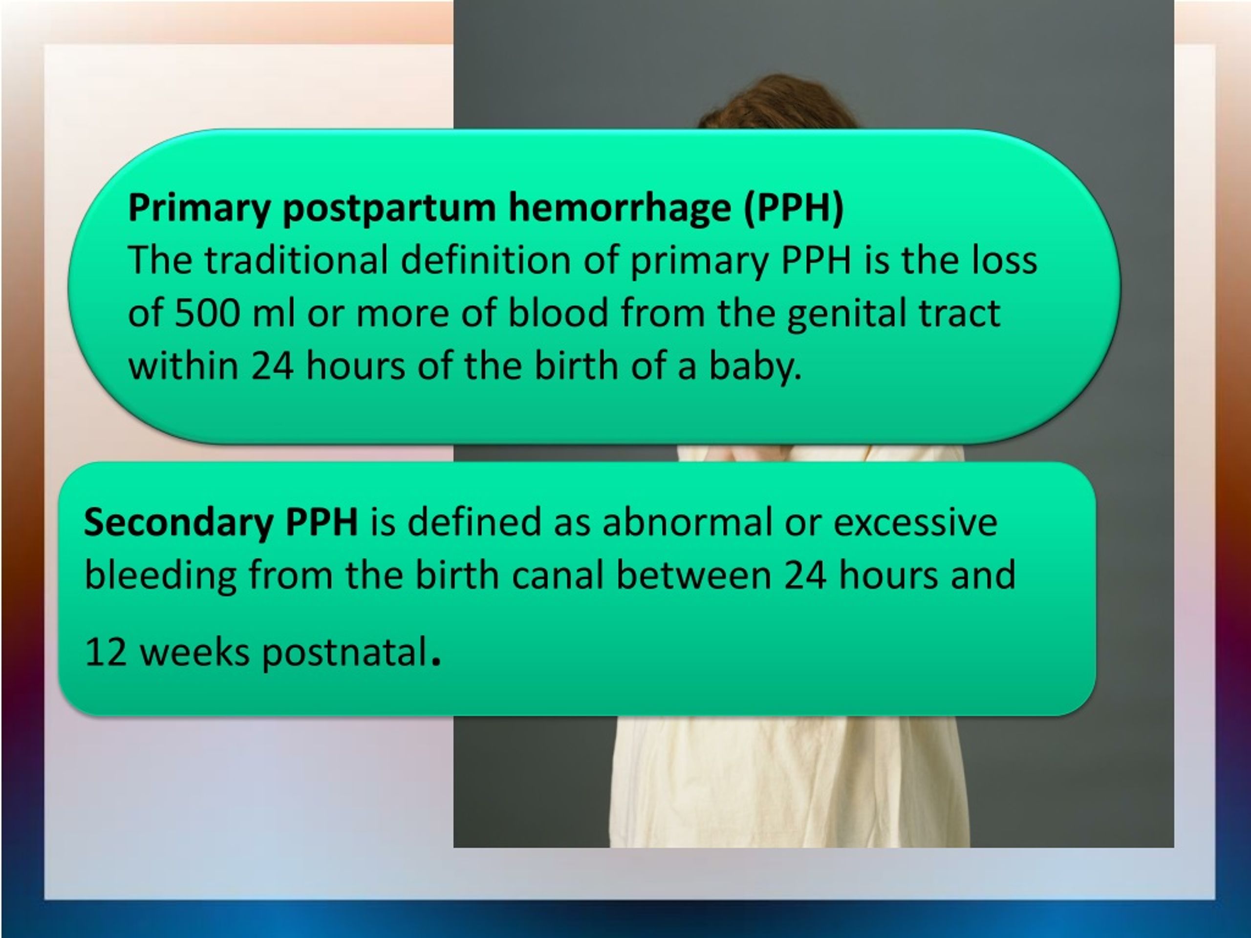 Causes of post-partum haemorrhage