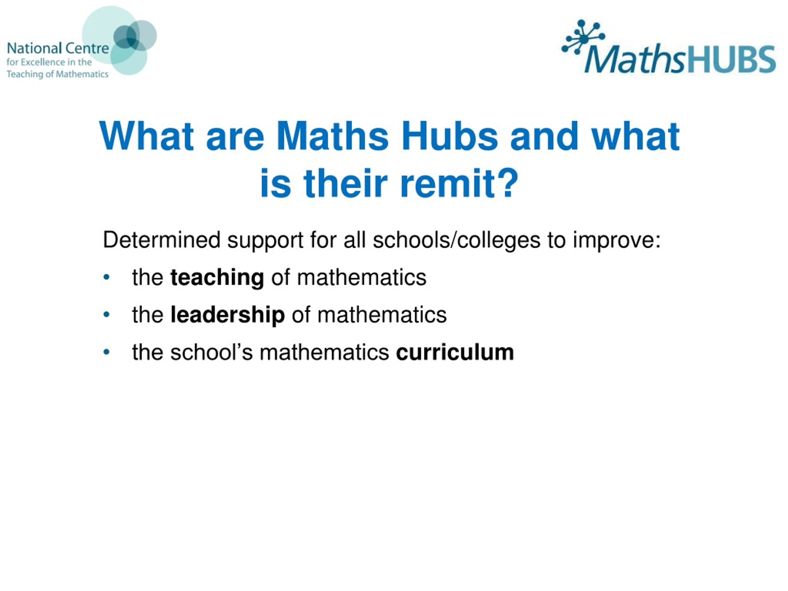 PPT - BBO Maths Hub Welcome PowerPoint Presentation, Free Download - ID ...