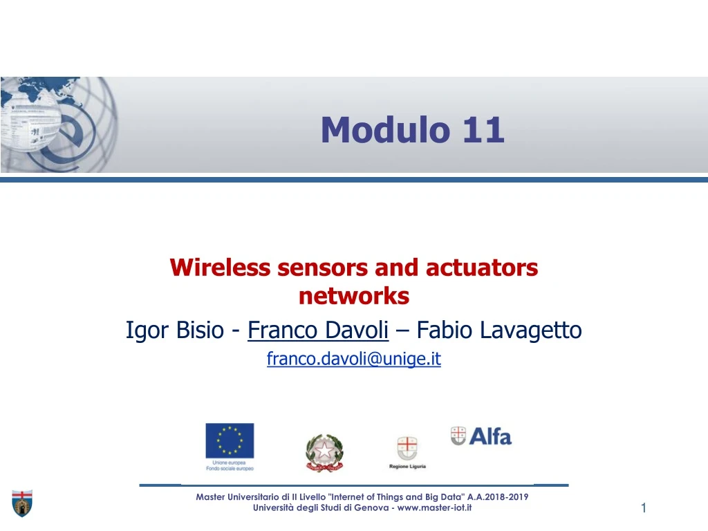 modulo 11 n.