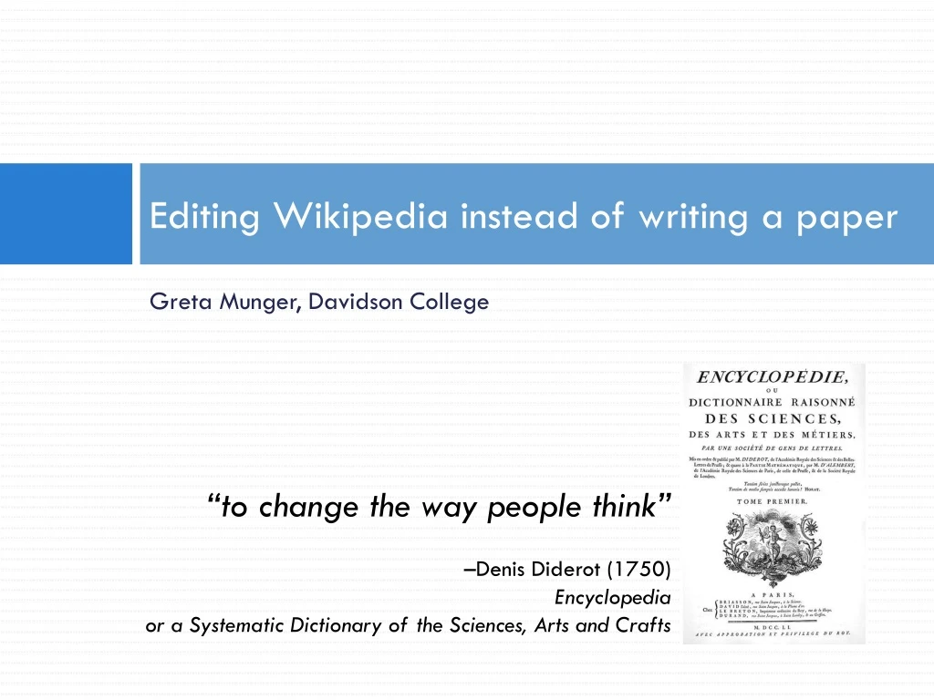 editing wikipedia instead of writing a paper n.