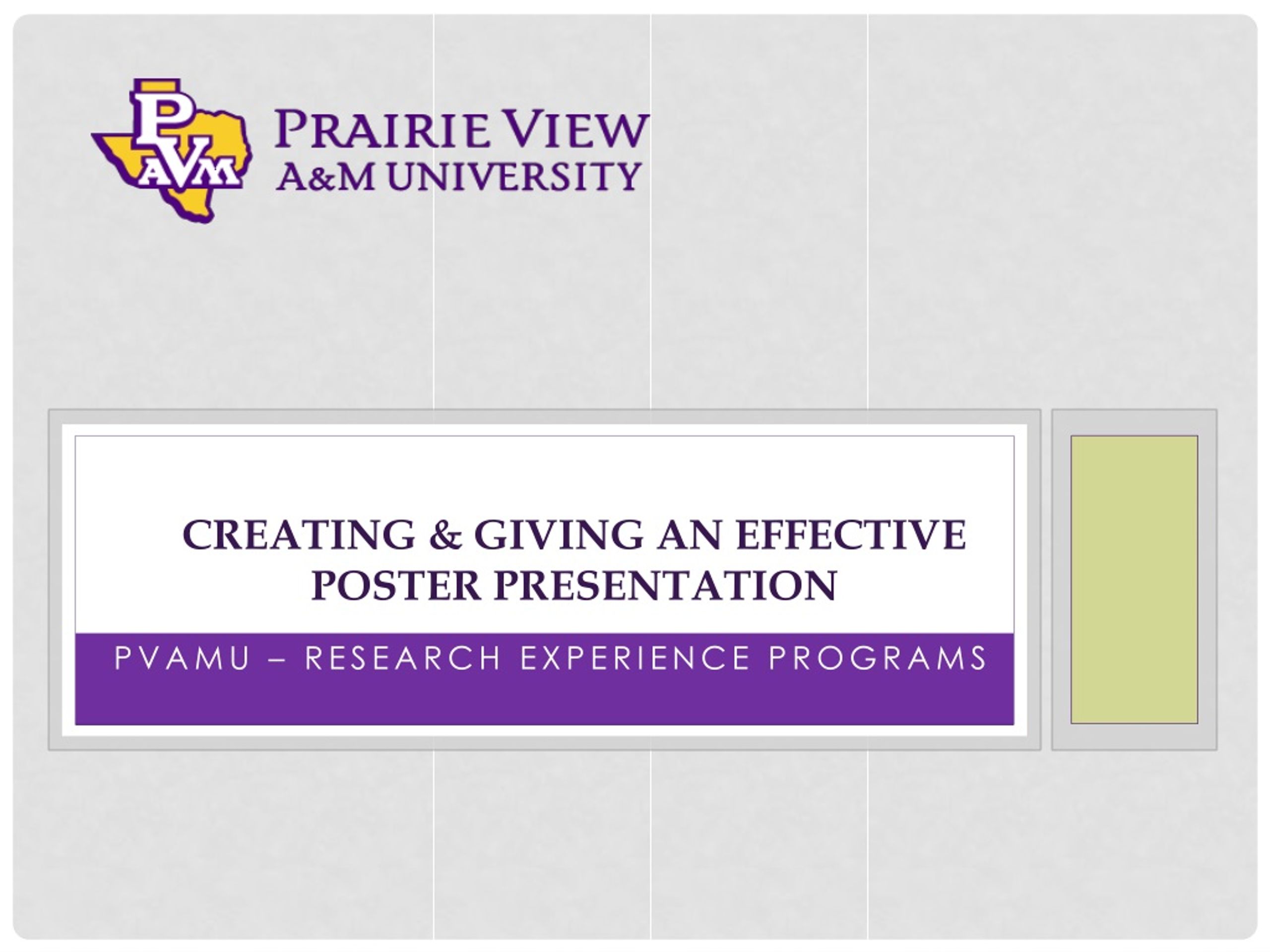 giving an effective poster presentation