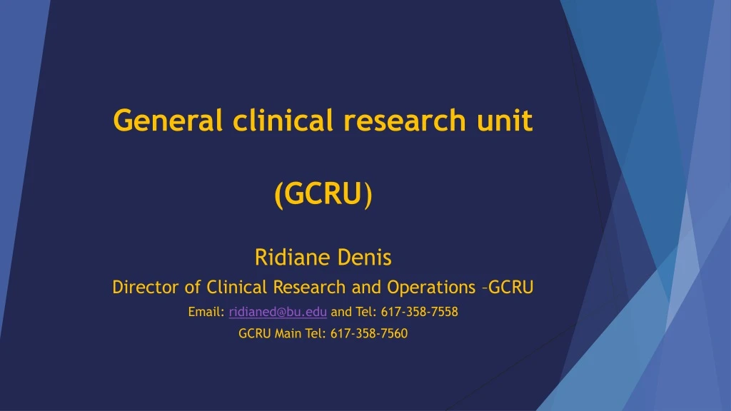 clinical research unit definition