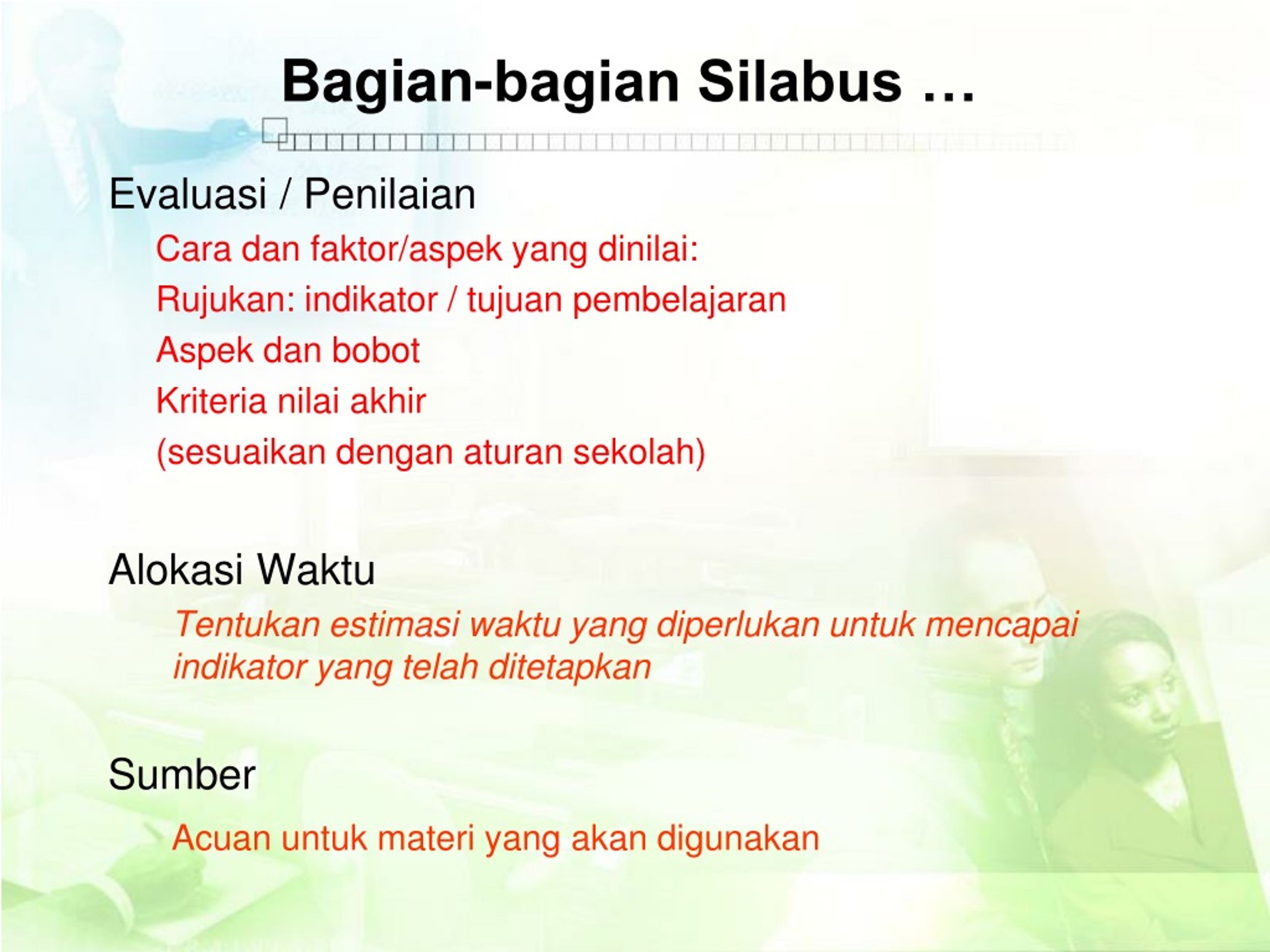 PPT - Teknik Penyusunan Silabus PowerPoint Presentation, Free Download ...