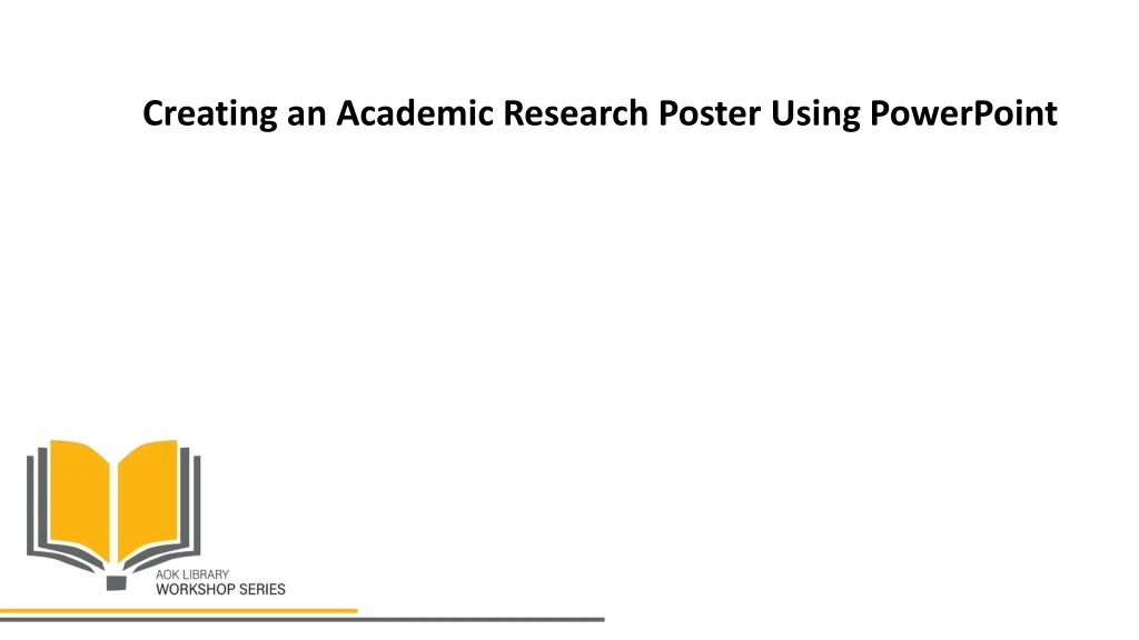 creating an academic research poster using powerpoint n.