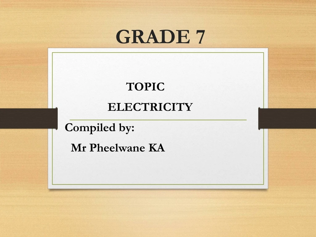 grade 7 powerpoint presentation