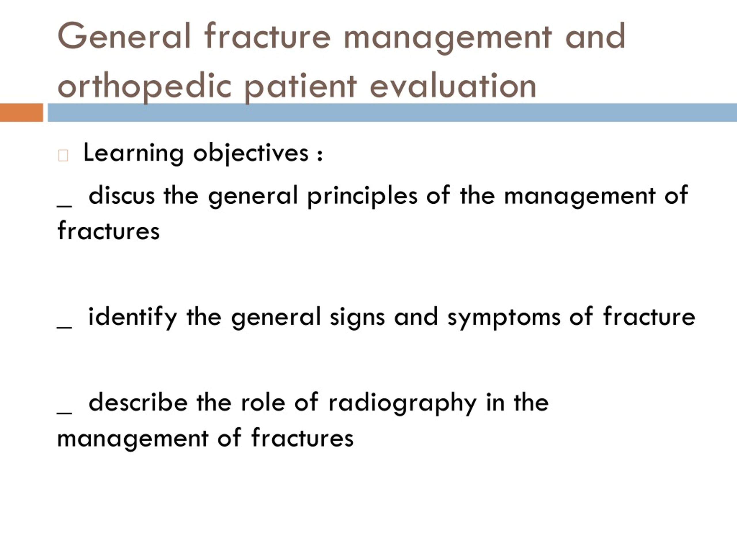 Ppt Management Of Fracture Powerpoint Presentation Free Download