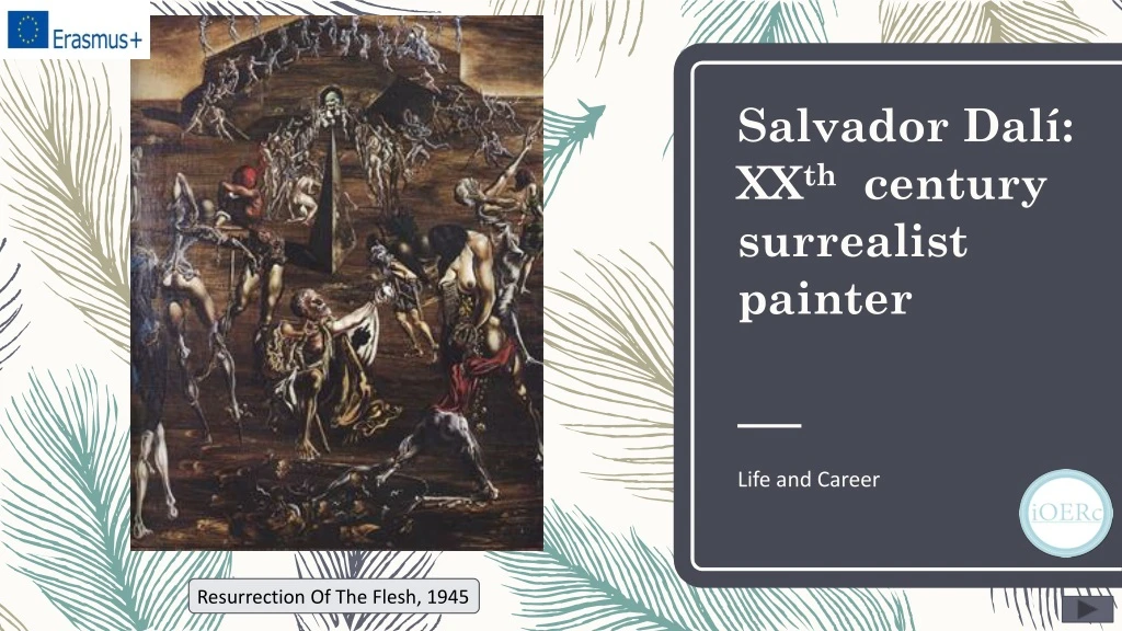 salvador dal xx th century surrealist painter n.