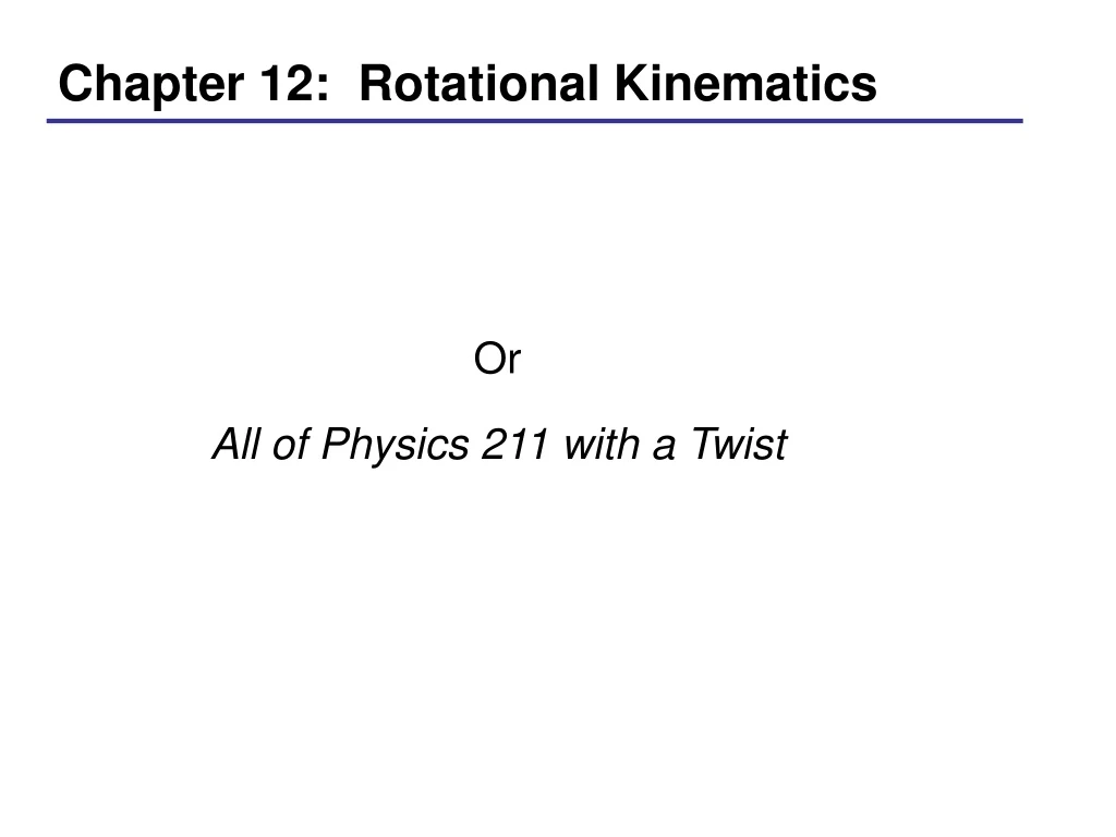 Ppt Chapter 12 Rotational Kinematics Powerpoint Presentation Free Download Id8809666 9483