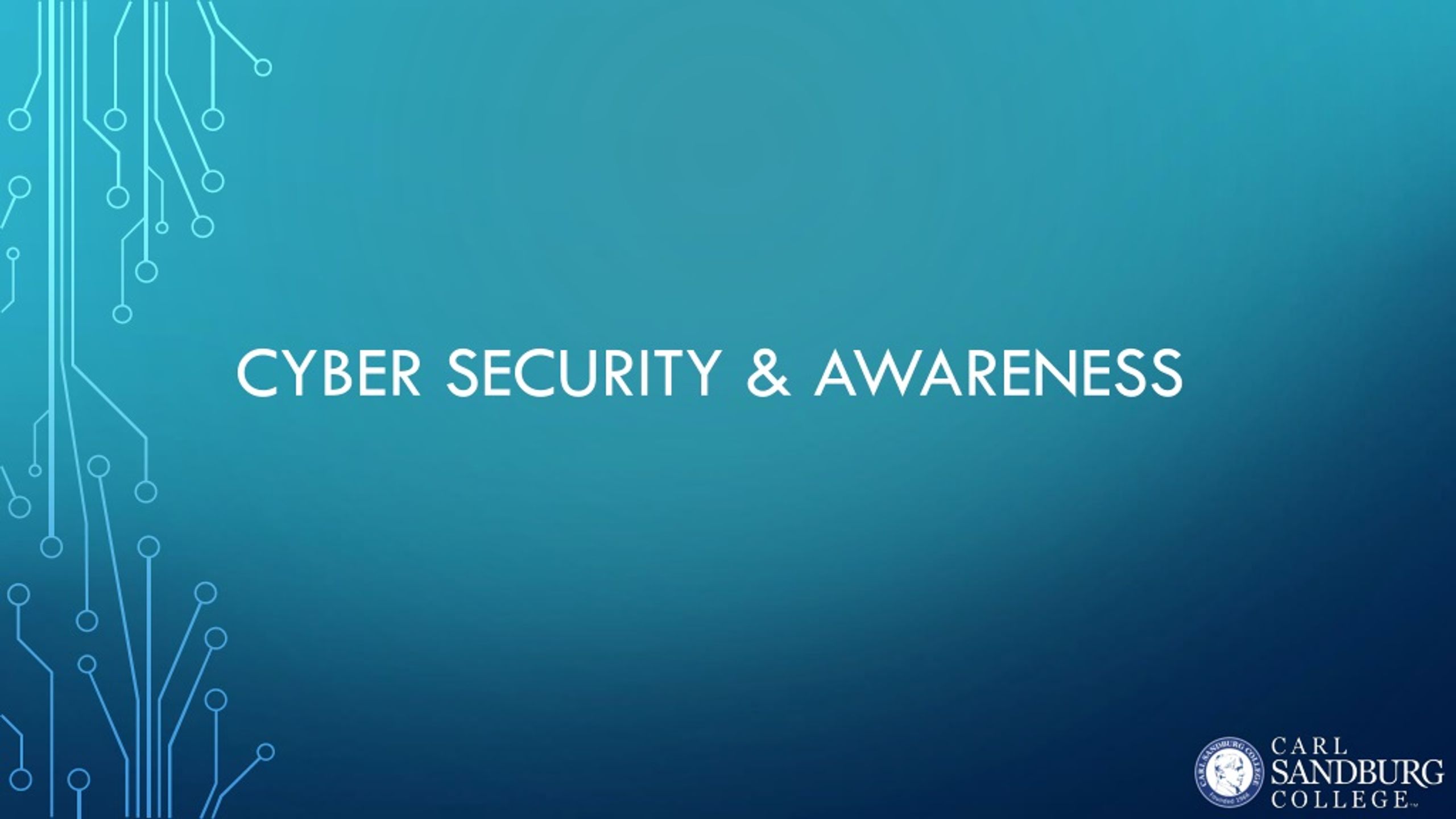 PPT Cyber Security & awareness PowerPoint Presentation, free download