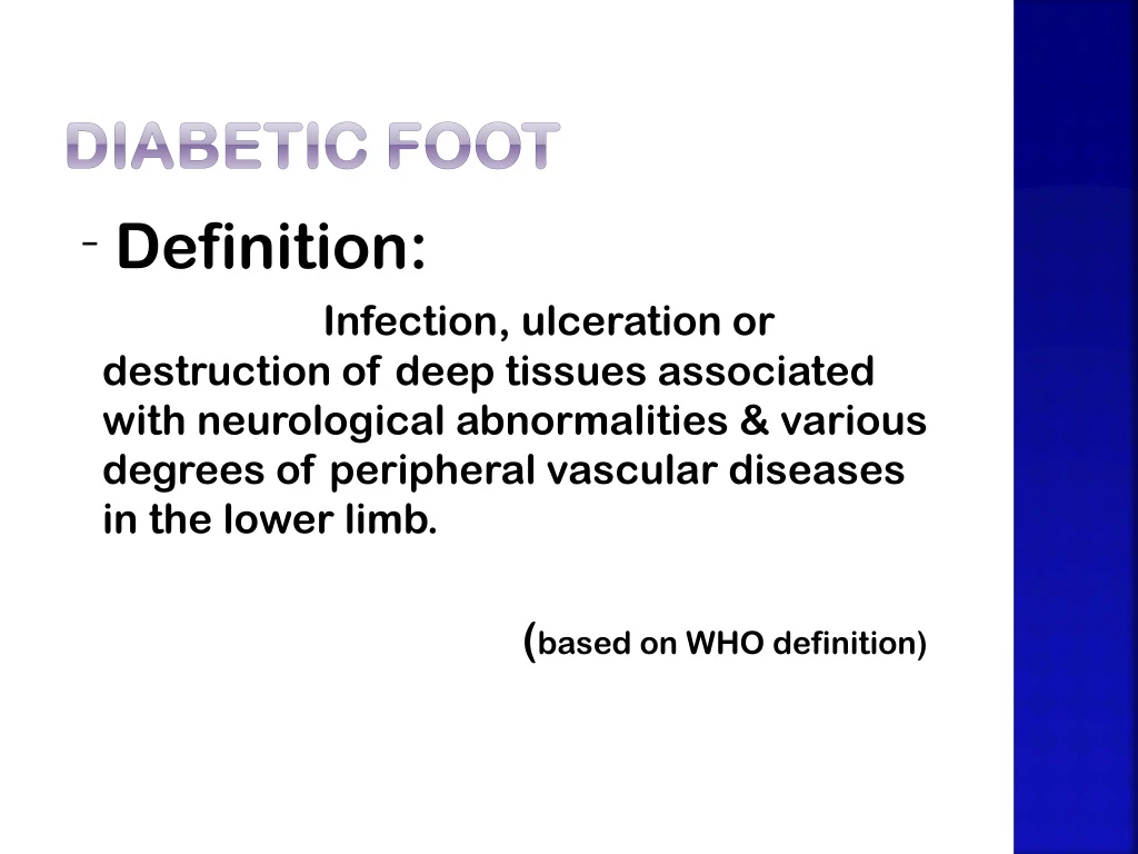 PPT Diabetic Foot PowerPoint Presentation Free Download ID 8812658