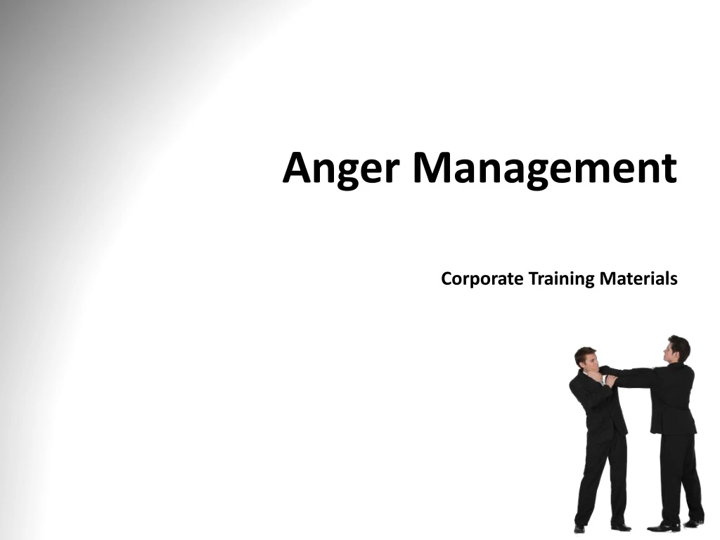 PPT - Anger Management Corporate Training Materials PowerPoint ...