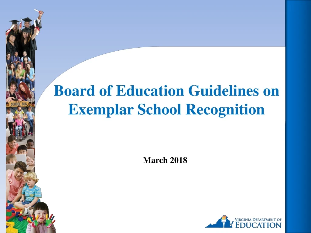 PPT - Board Of Education Guidelines On Exemplar School Recognition ...