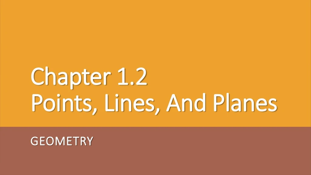 chapter 1 2 points lines and planes n.