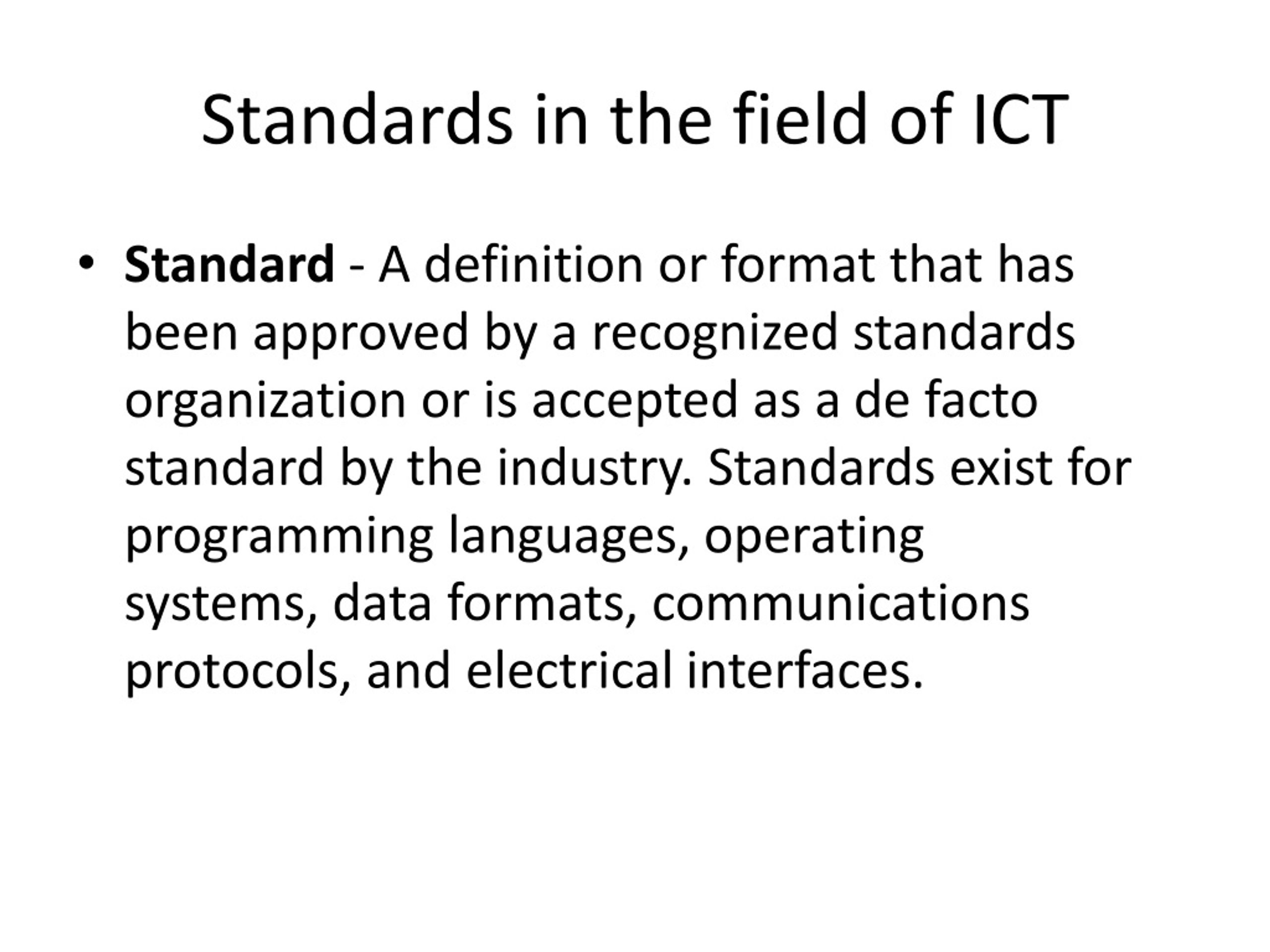 We have new information. Definition of ICT. Standards. In the fields перевод. Complete the question ICT is an abbreviation for information and communication Technology ответы.