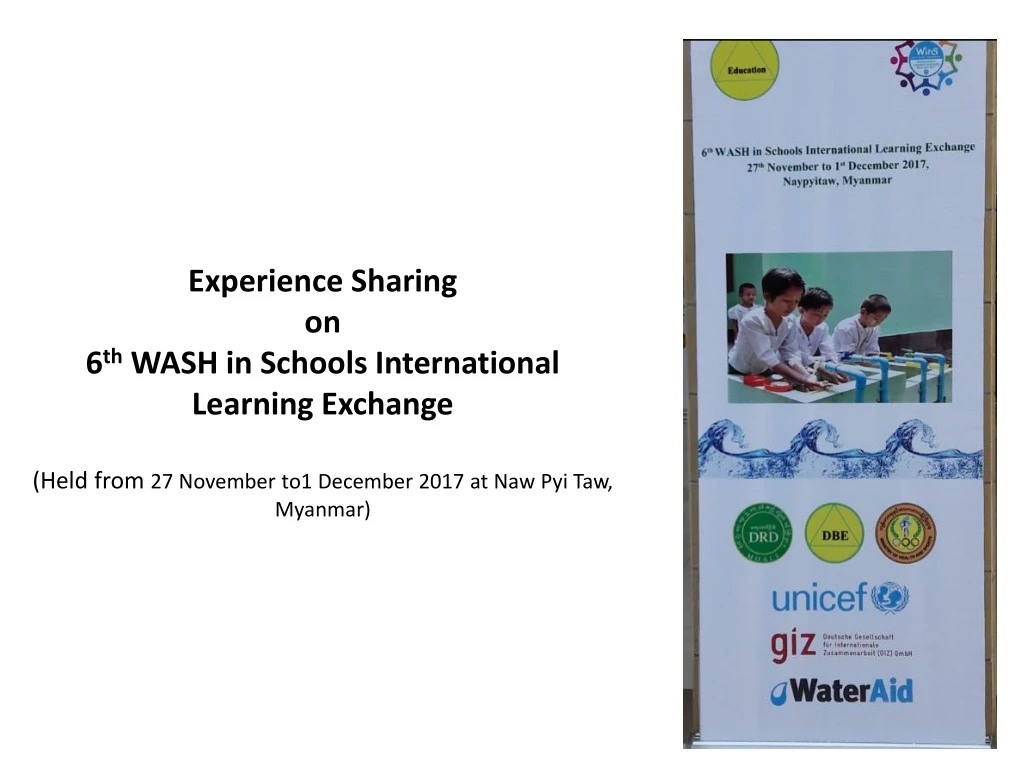 experience sharing on 6 th wash in schools n.