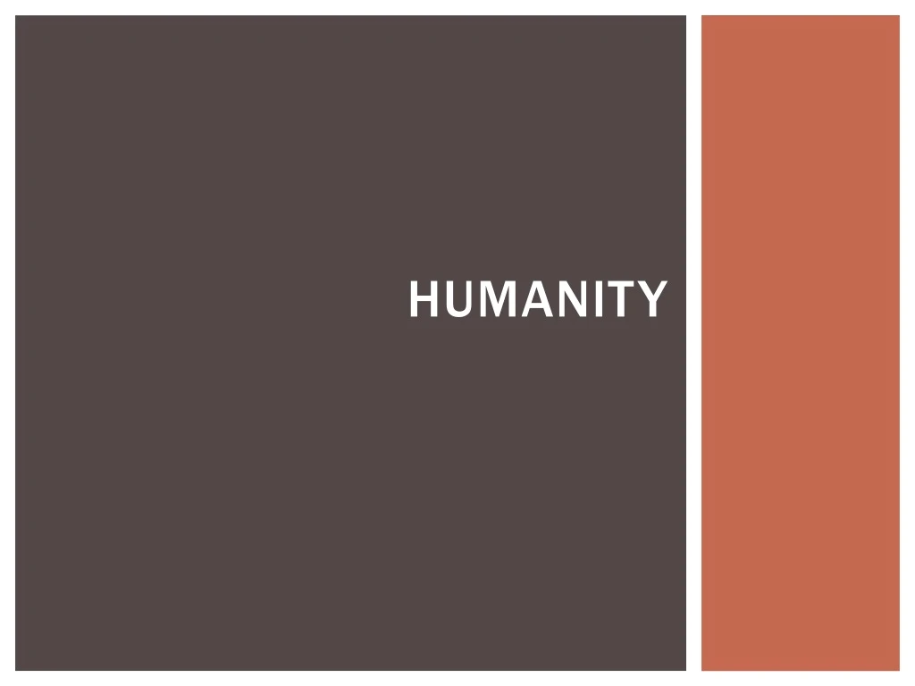 humanity n.