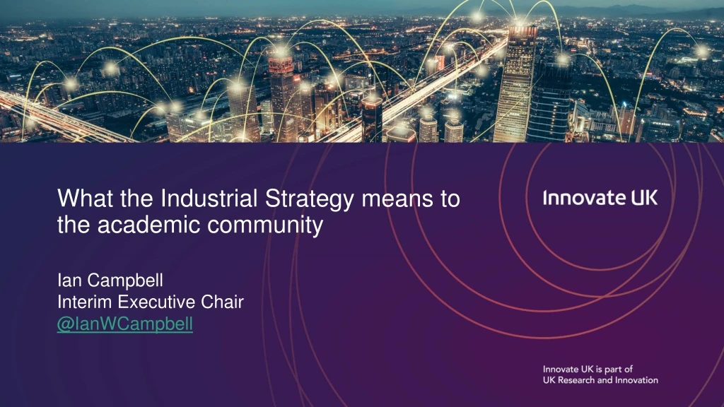 what the industrial strategy means to the academic community n.