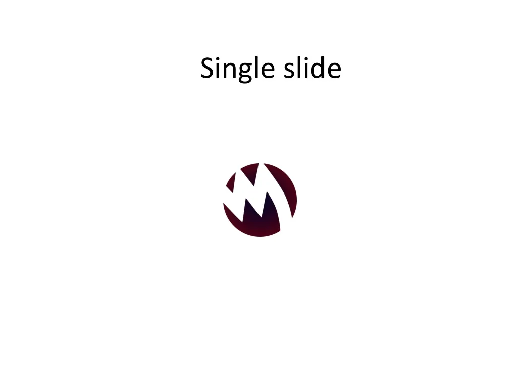 single slide n.