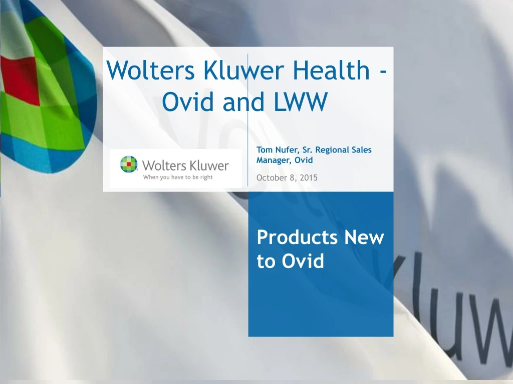 PPT - Wolters Kluwer Health - Ovid And LWW PowerPoint Presentation ...