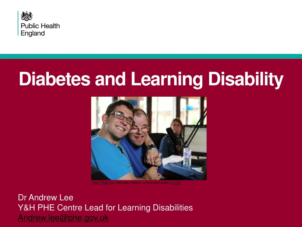 PPT - Diabetes and Learning Disability PowerPoint Presentation, free ...