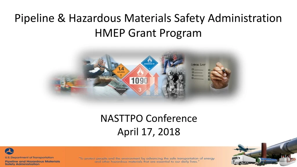 PPT Pipeline & Hazardous Materials Safety Administration HMEP Grant
