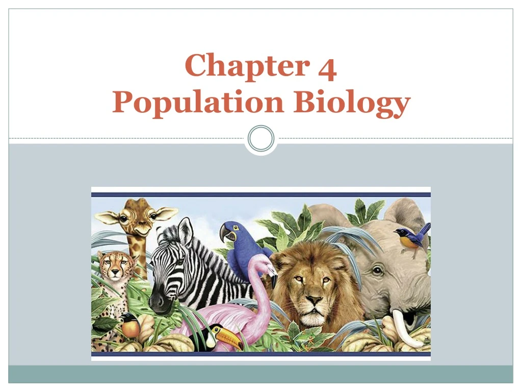 PPT - Chapter 4 Population Biology PowerPoint Presentation, Free ...