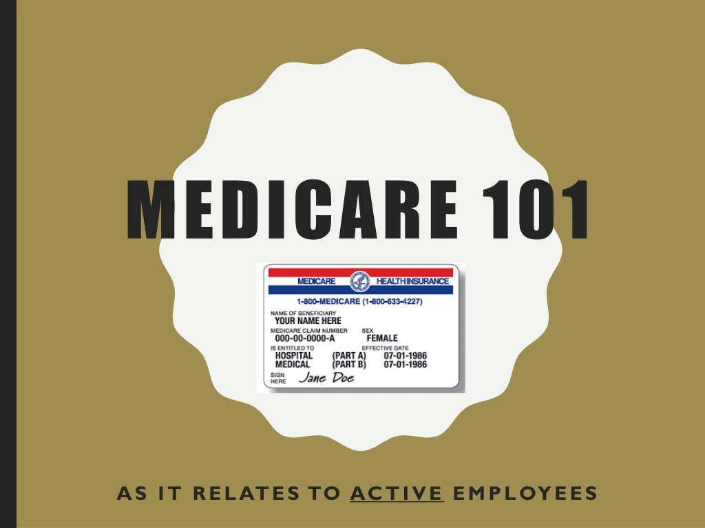 PPT Medicare 101 PowerPoint Presentation, free download ID8825256