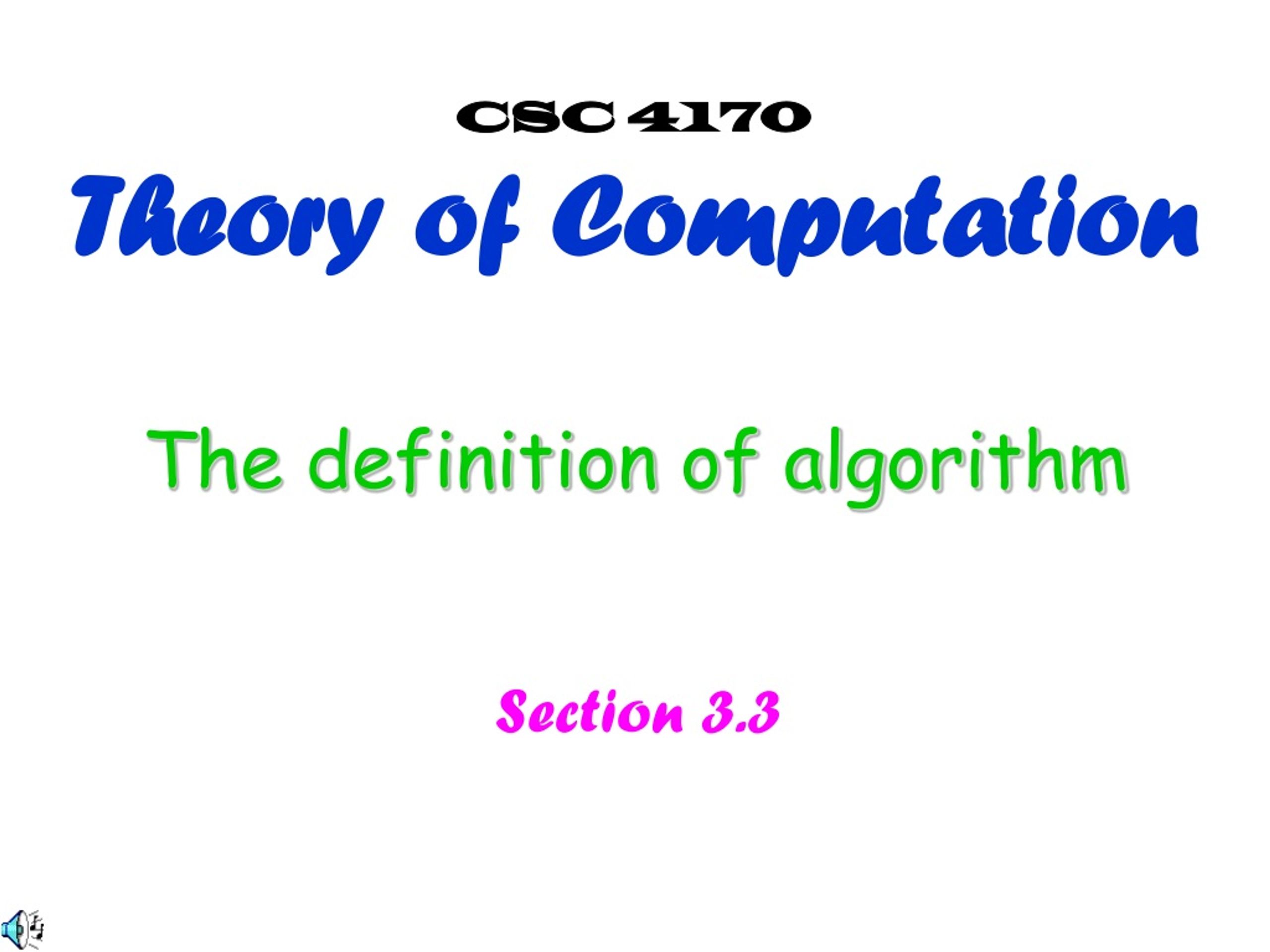 Ppt The Definition Of Algorithm Powerpoint Presentation Free