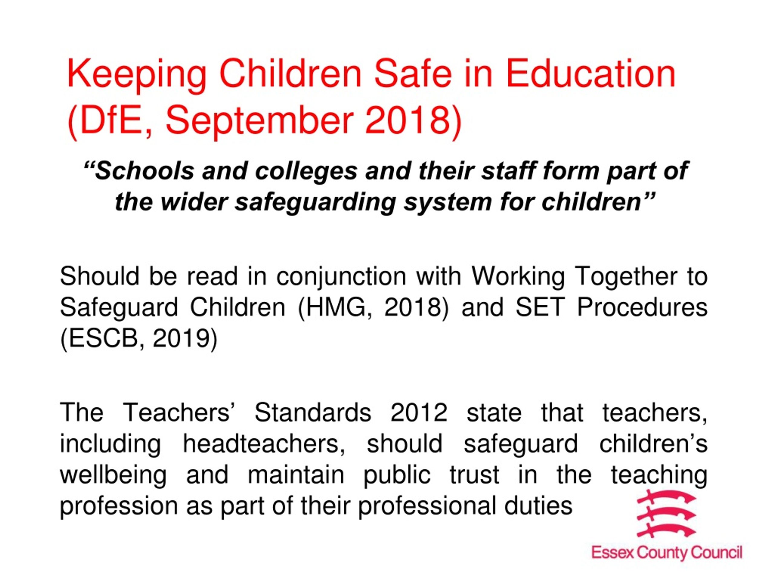 PPT - Level 2 Safeguarding Training For Schools 2018 / 19 Keeping ...