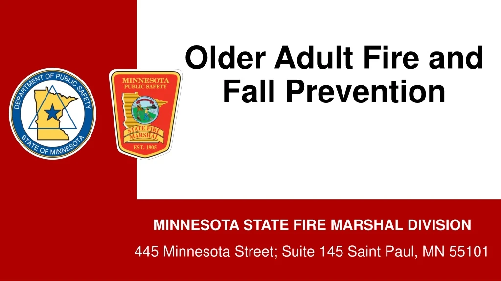 PPT - Older Adult Fire and Fall Prevention PowerPoint Presentation ...