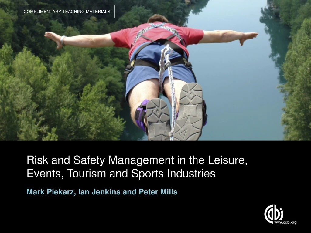 risk and safety management in the leisure events tourism and sports industries n.