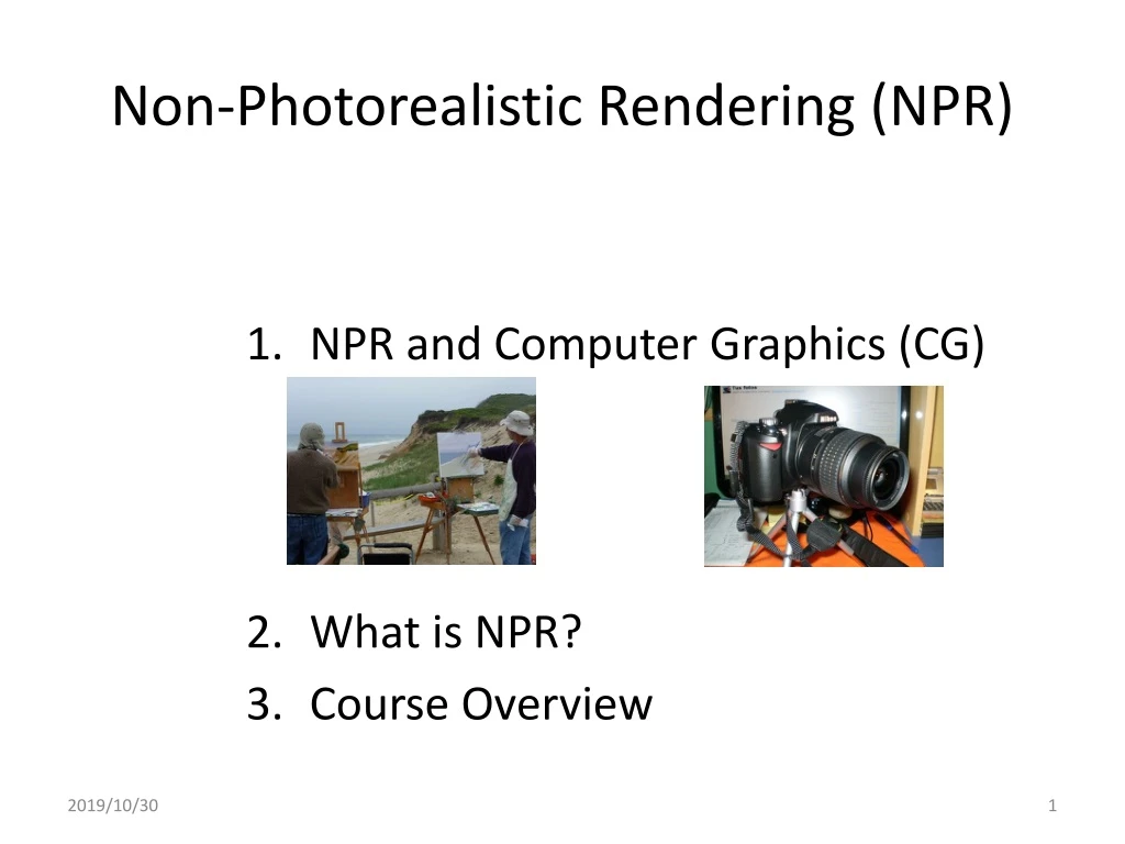 non photorealistic rendering npr n.