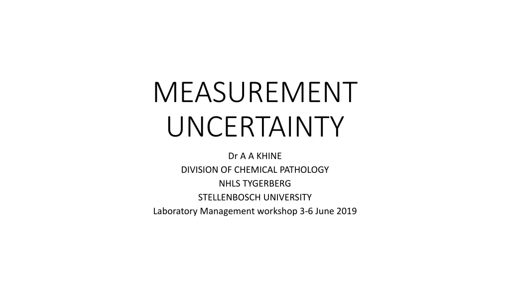 measurement uncertainty n.