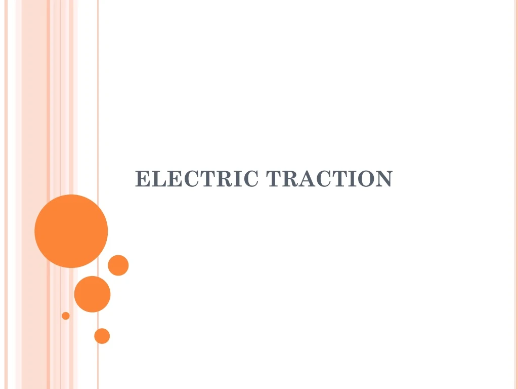 PPT ELECTRIC TRACTION PowerPoint Presentation, free download ID8828842