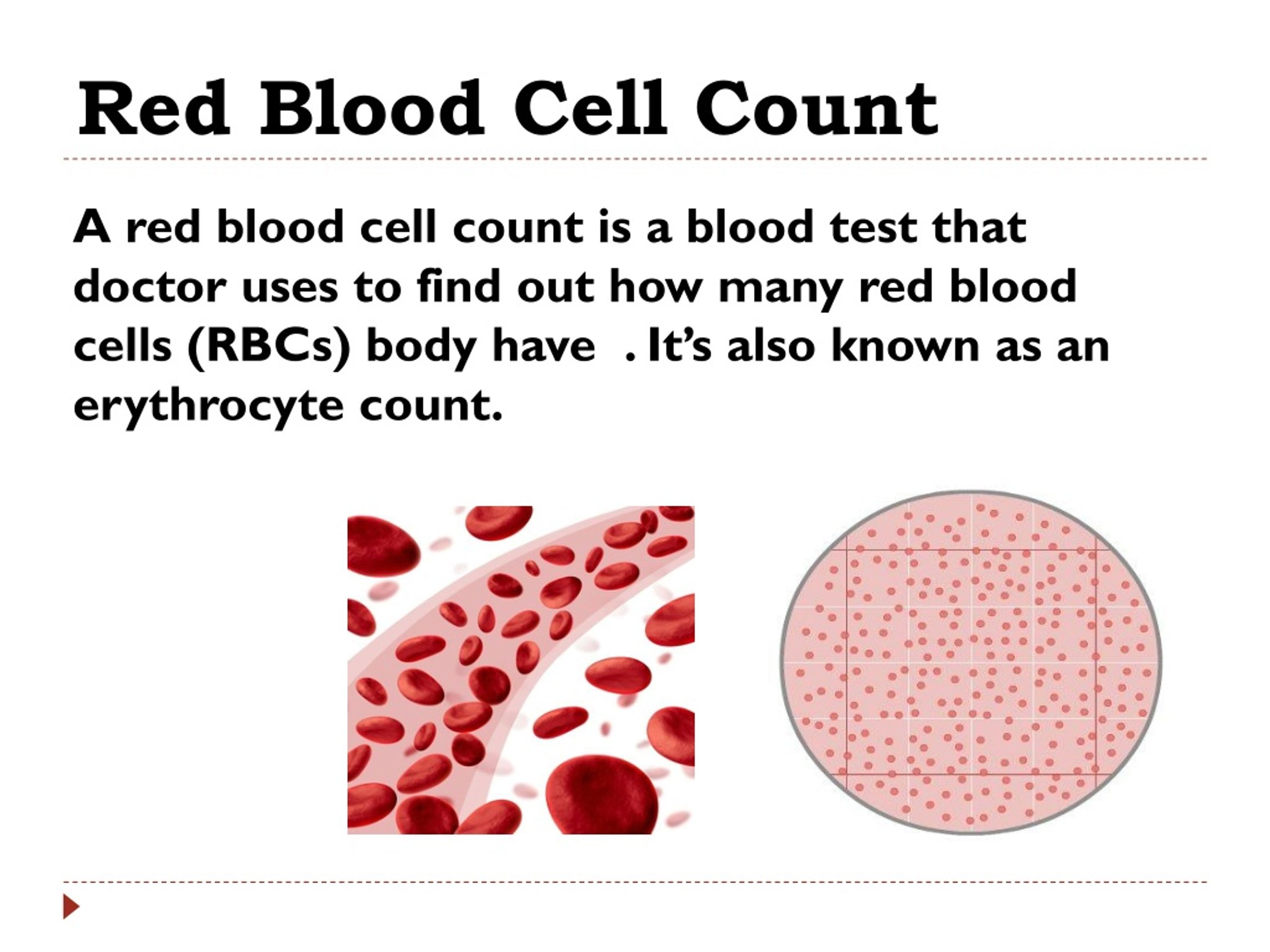 red blood cell count range